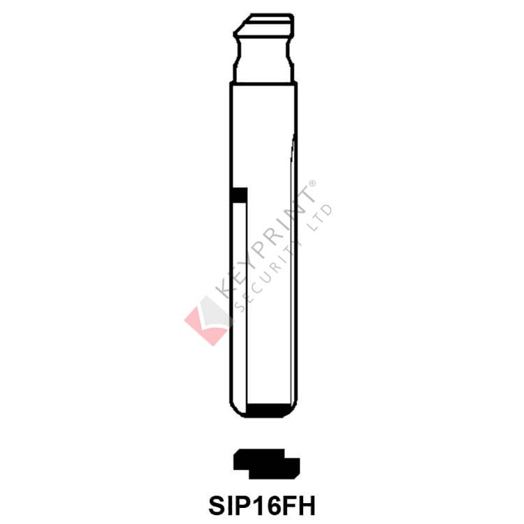 SIP16FH Silca Flip Key Blade