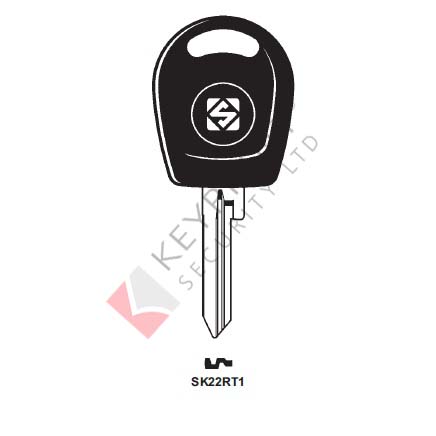 SK22RT1 Transponder Key Blank for Vokswagen (CASE ONLY)