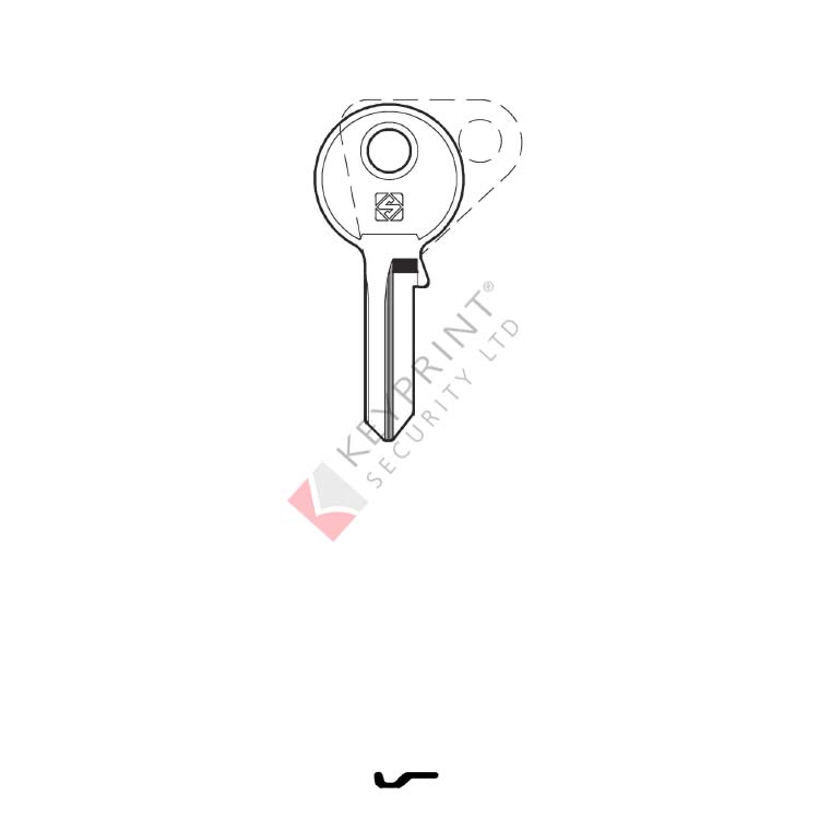 Silca SQ5 Cylinder Key Blank For Squire