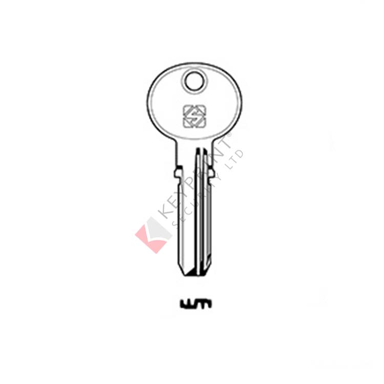 Silca TE7 Tesa Dimple Key Blank