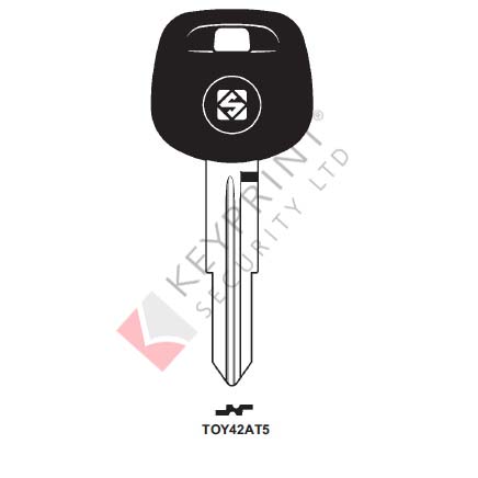 TOY42AT5 Transponder Key Blank for Toyota (CASE ONLY)