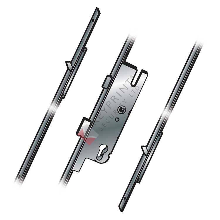 GU Ferco 2 Small Hookbolts Multi-Point Lock - 40mm Backset (Tripact)