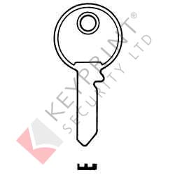 Union Cylinder Key Blank