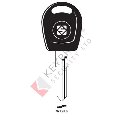 WT9T6 Transponder Key Blank for Volkswagen (CASE ONLY)