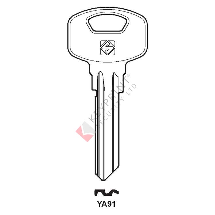 Silca YA91 Cylinder Key Blank for YALE