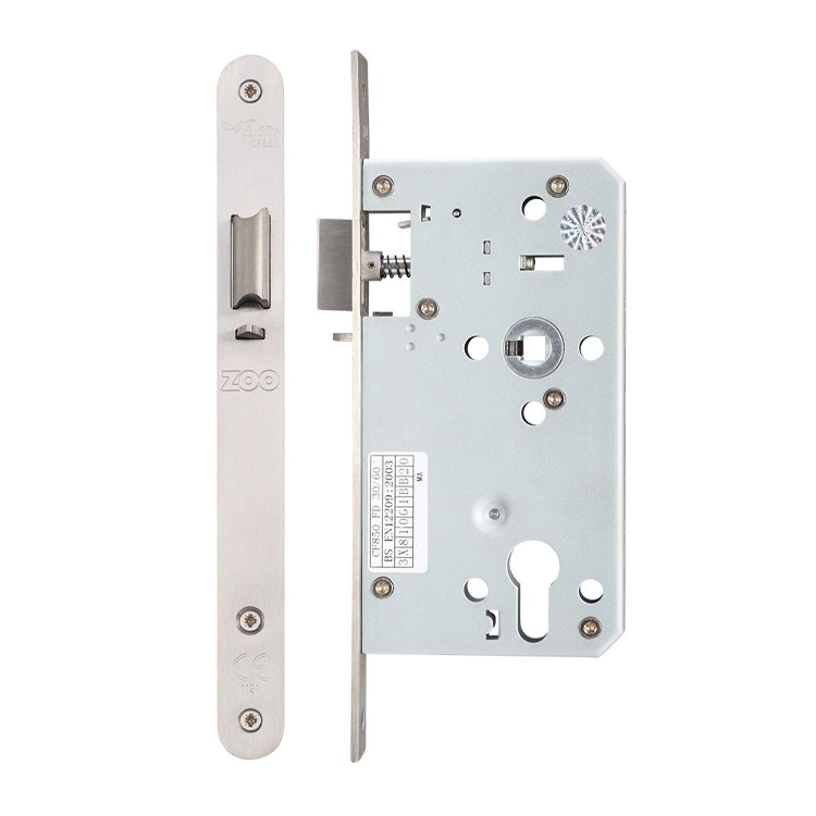 DIN Night Latch 72MM C/C - Backset 60MM - Radius End