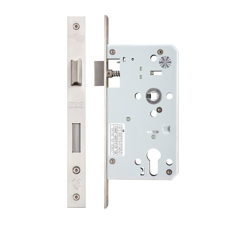 DIN Euro Sash Lock - Single Throw - 72MM C/C - Backset 60MM - Square End