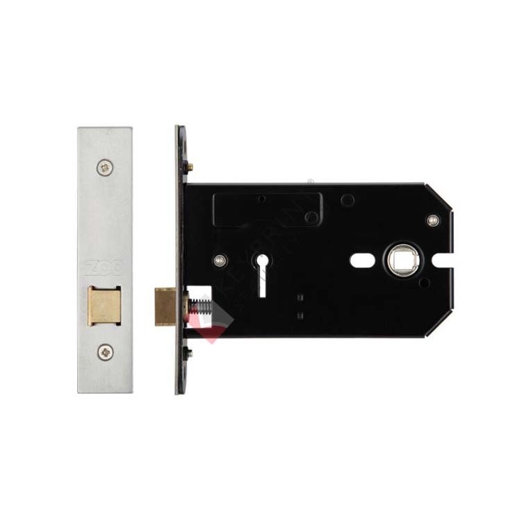 3 Lever Horizontal Mortice Lock - 127mm