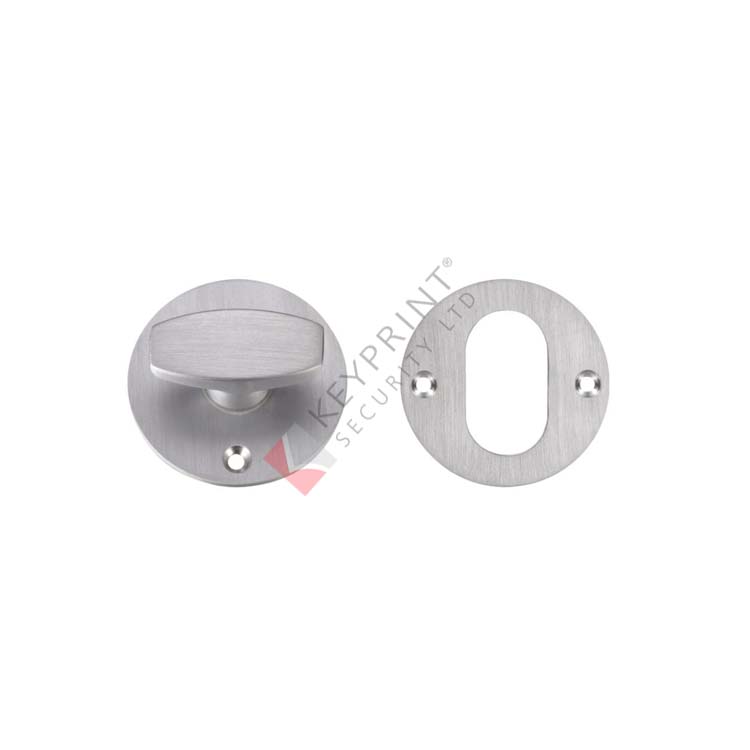 Replacement Nightlatch Turn and Escutcheon Satin Chrome - 45x2mm rose